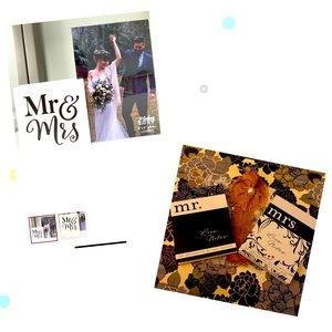 Mr and Mrs Gift Bundle of Two Great Gift Items Wedding Engagement Anniversary